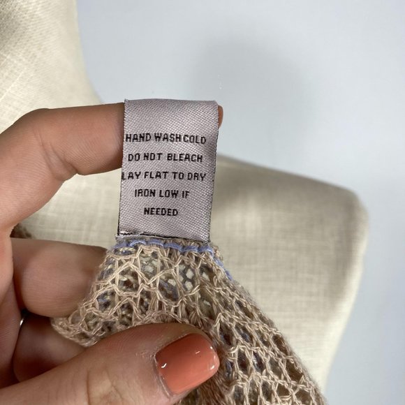 Blu Pepper Vintage Blue Tan V-Neck Sweater Sz S - Picture 9 of 9